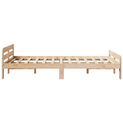 Cadre de lit sans matelas 120x200 cm bois de pin massif