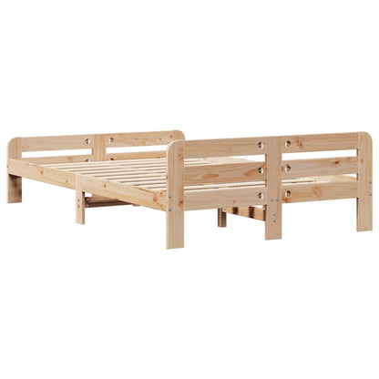 Cadre de lit sans matelas 120x200 cm bois de pin massif