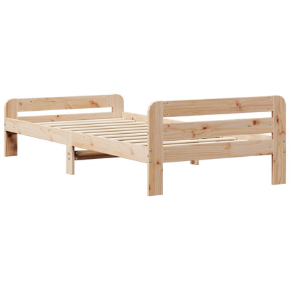 Cadre de lit sans matelas 90x190 cm bois de pin massif