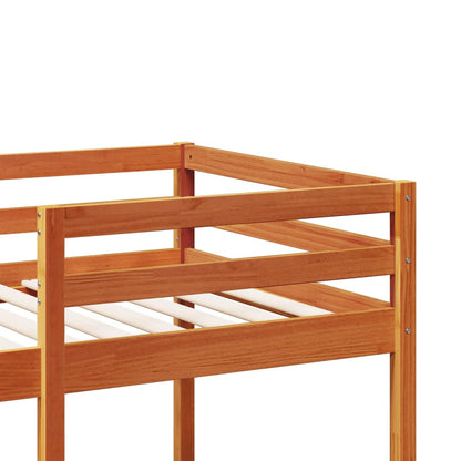 Cadre de lit superposé sans matelas 90x190cm bois de pin massif