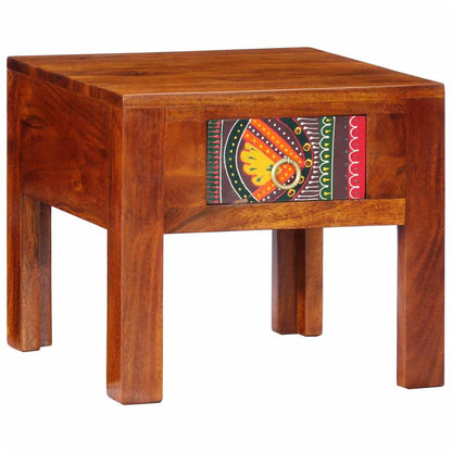 Table de chevet 40x40x36 cm bois d'acacia massif