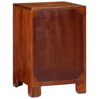 Table de chevet 40x40x60 cm bois d'acacia massif