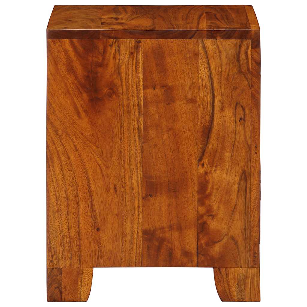 Table de chevet 35x35x45 cm bois d'acacia massif