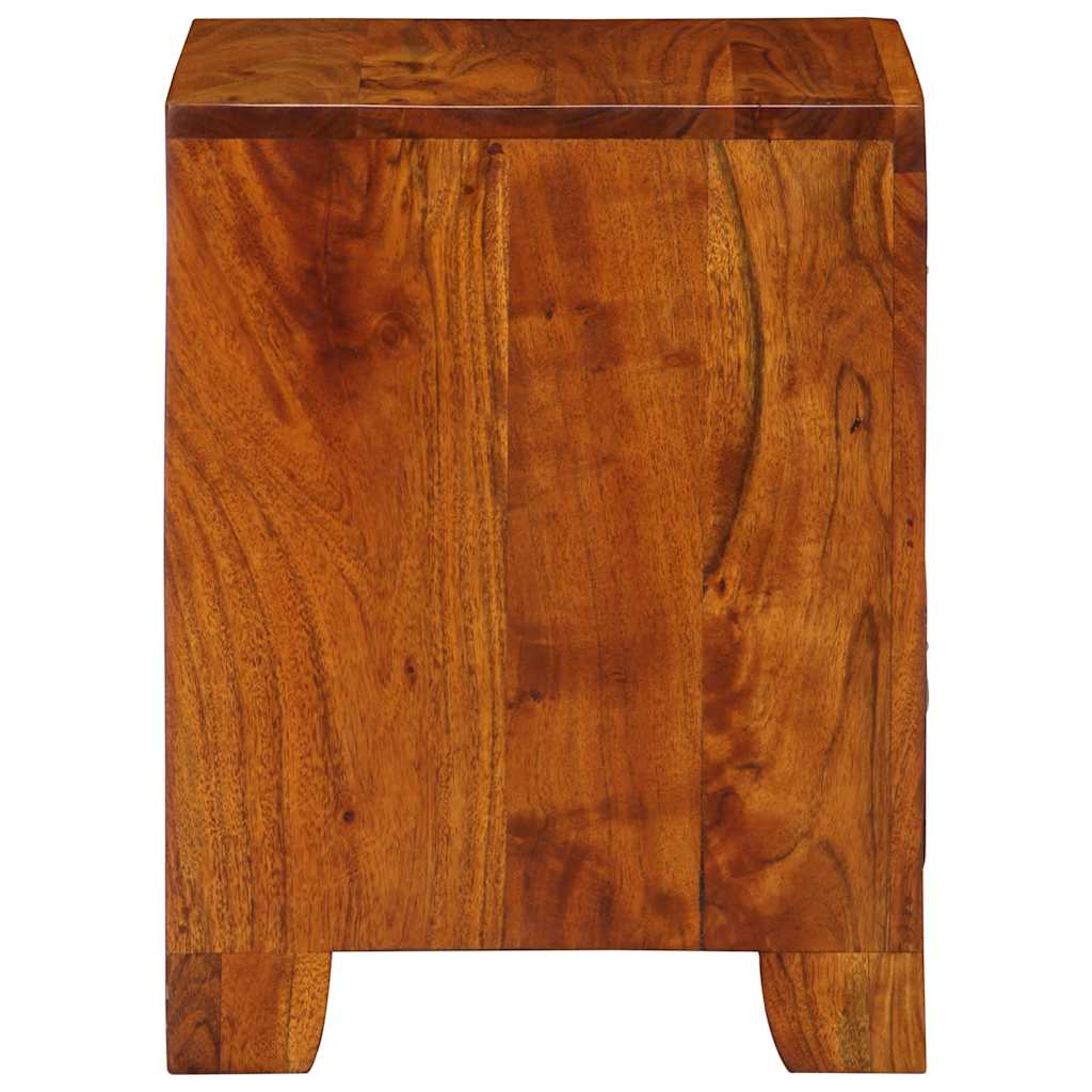 Table de chevet 2 pcs 35x35x45 cm bois d'acacia massif