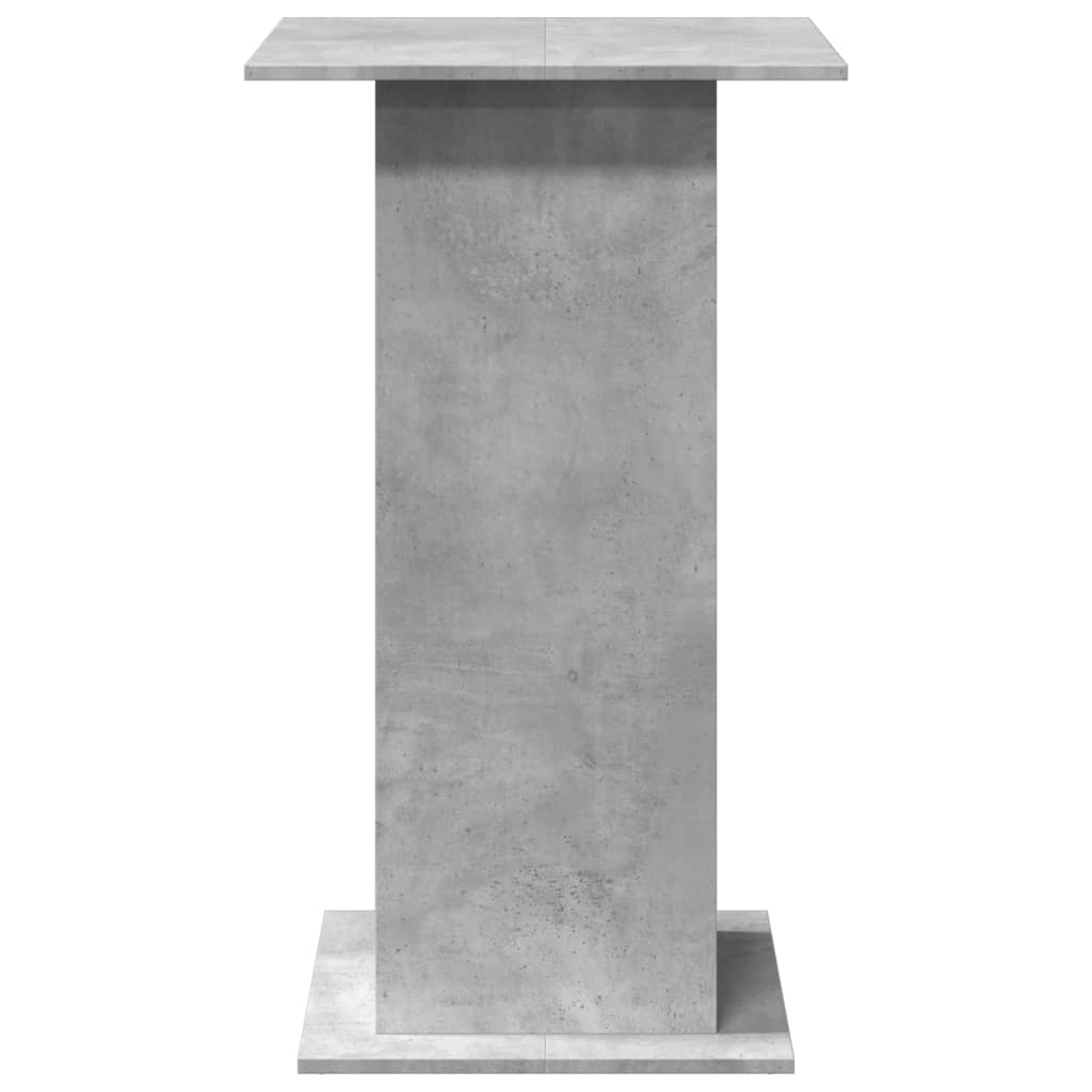 Table de bar avec rangement gris béton bois d'ingénierie