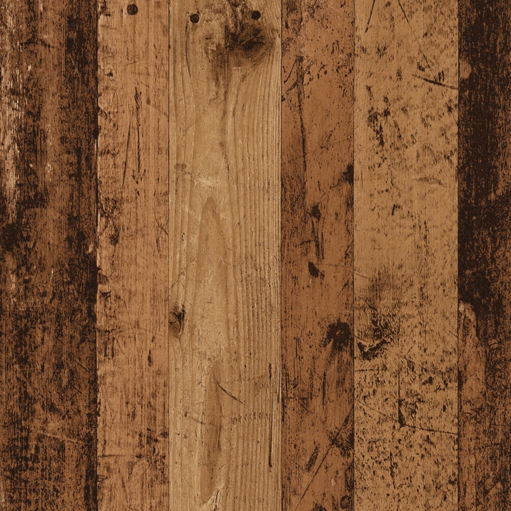 Table de bar avec rangement vieux bois bois d’ingénierie