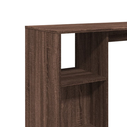 Table de bar avec étagère chêne marron bois d'ingénierie