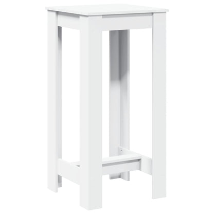 Table de bar blanc 51x50x103,5 cm bois d'ingénierie