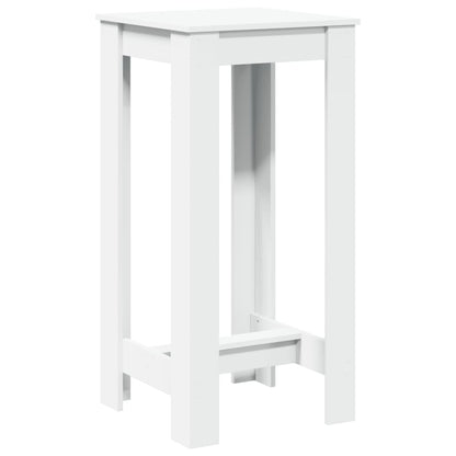 Table de bar blanc 51x50x103,5 cm bois d'ingénierie