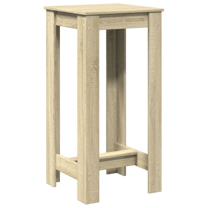 Table de bar chêne sonoma 51x50x103,5 cm bois d'ingénierie