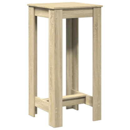 Table de bar chêne sonoma 51x50x103,5 cm bois d'ingénierie