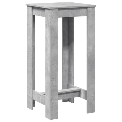 Table de bar gris béton 51x50x103,5 cm bois d'ingénierie