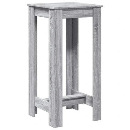 Table de bar sonoma gris 51x50x103,5 cm bois d'ingénierie