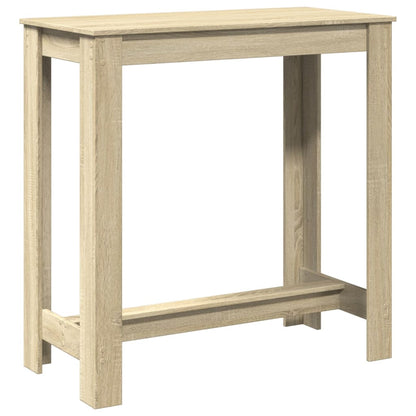 Table de bar chêne sonoma 102x50x103,5 cm bois d'ingénierie