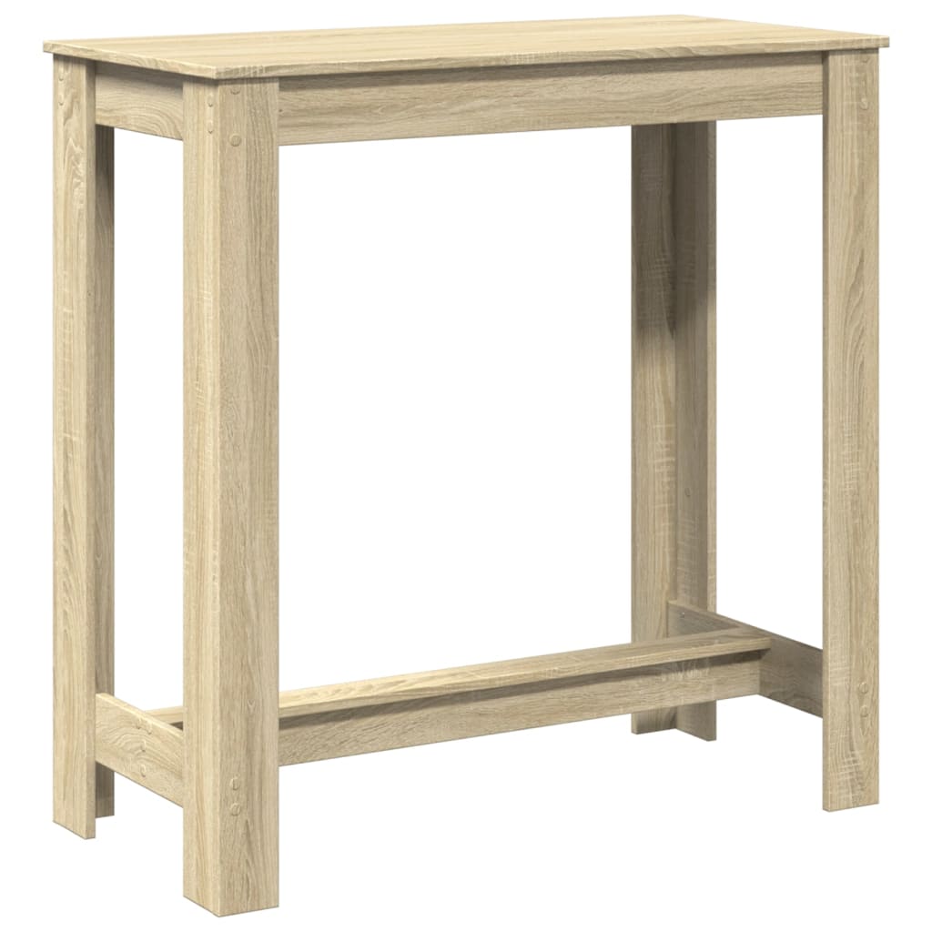 Table de bar chêne sonoma 102x50x103,5 cm bois d'ingénierie