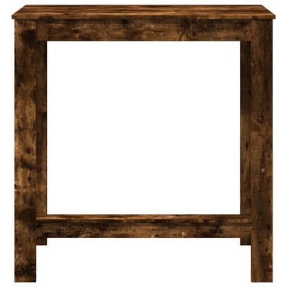 Table de bar chêne fumé 102x50x103,5 cm bois d'ingénierie