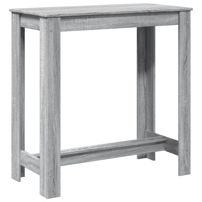 Table de bar sonoma gris 102x50x103,5 cm bois d'ingénierie