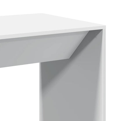 Table de bar blanc 51x50x103,5 cm bois d'ingénierie