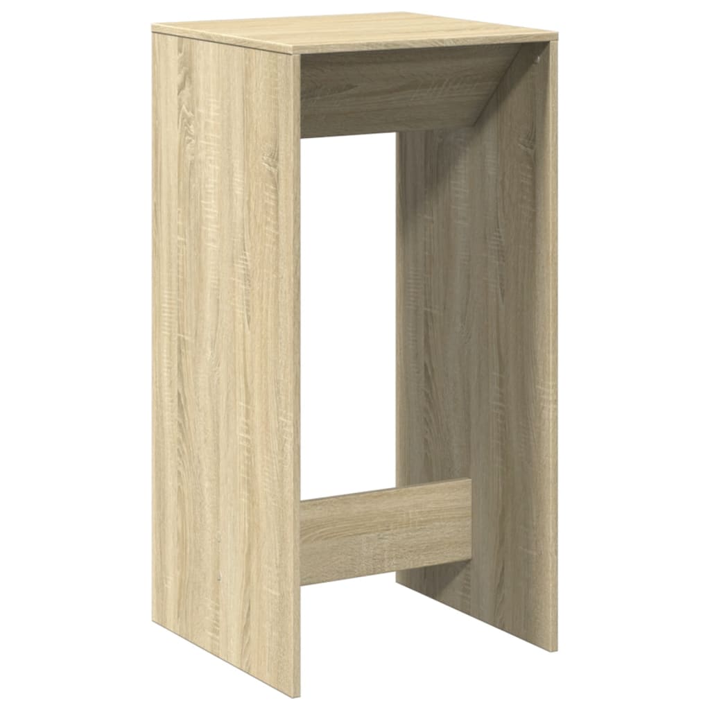 Table de bar chêne sonoma 51x50x103,5 cm bois d'ingénierie