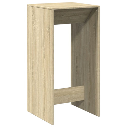 Table de bar chêne sonoma 51x50x103,5 cm bois d'ingénierie