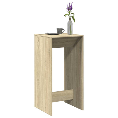 Table de bar chêne sonoma 51x50x103,5 cm bois d'ingénierie