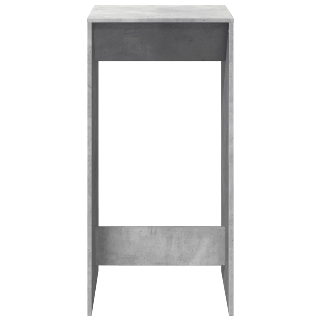 Table de bar gris béton 51x50x103,5 cm bois d'ingénierie