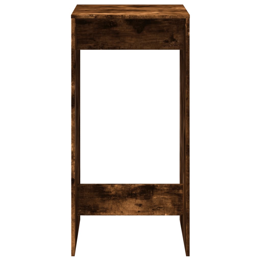 Table de bar chêne fumé 51x50x103,5 cm bois d'ingénierie