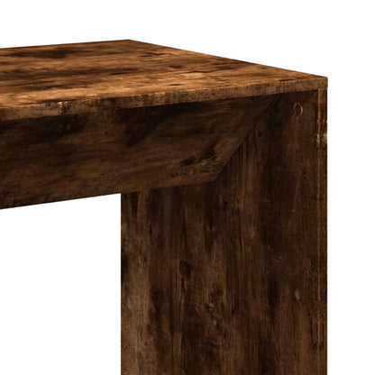 Table de bar chêne fumé 51x50x103,5 cm bois d'ingénierie