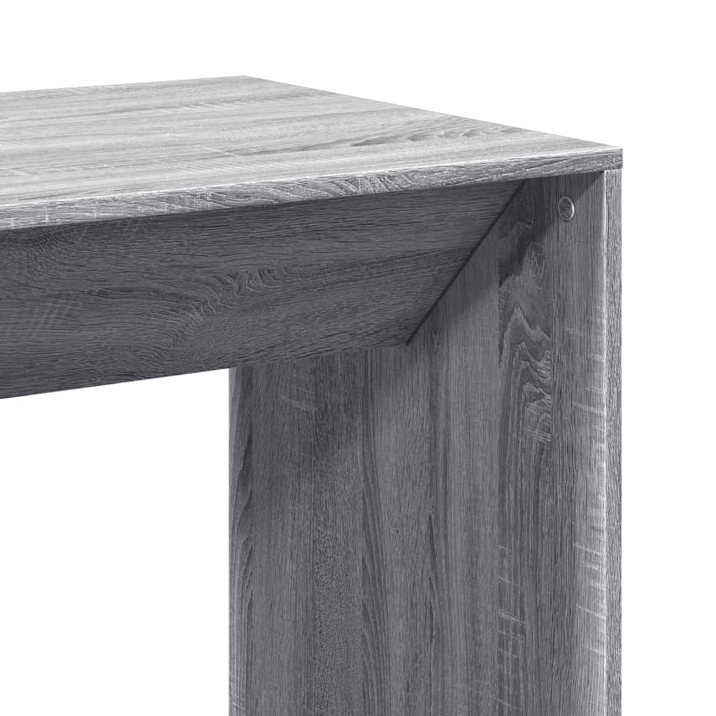 Table de bar sonoma gris 51x50x103,5 cm bois d'ingénierie