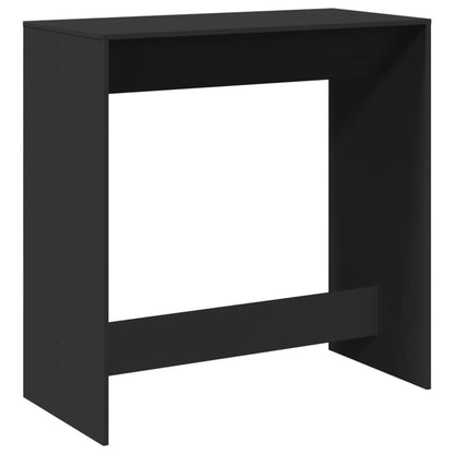 Table de bar noir 102x50x103,5 cm bois d'ingénierie