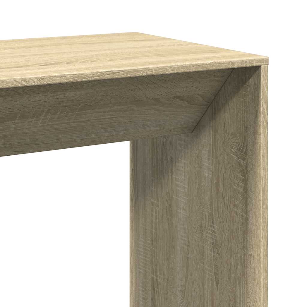 Table de bar chêne sonoma 102x50x103,5 cm bois d'ingénierie