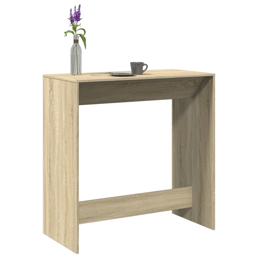 Table de bar chêne sonoma 102x50x103,5 cm bois d'ingénierie