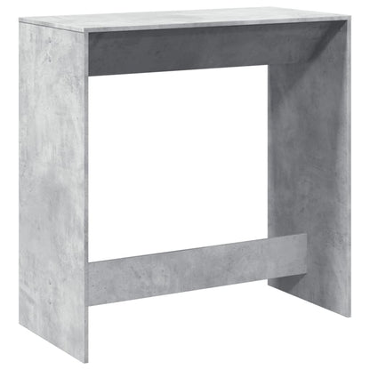 Table de bar gris béton 102x50x103,5 cm bois d'ingénierie