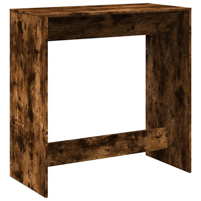 Table de bar chêne fumé 102x50x103,5 cm bois d'ingénierie