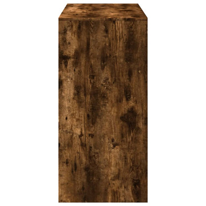 Table de bar chêne fumé 102x50x103,5 cm bois d'ingénierie