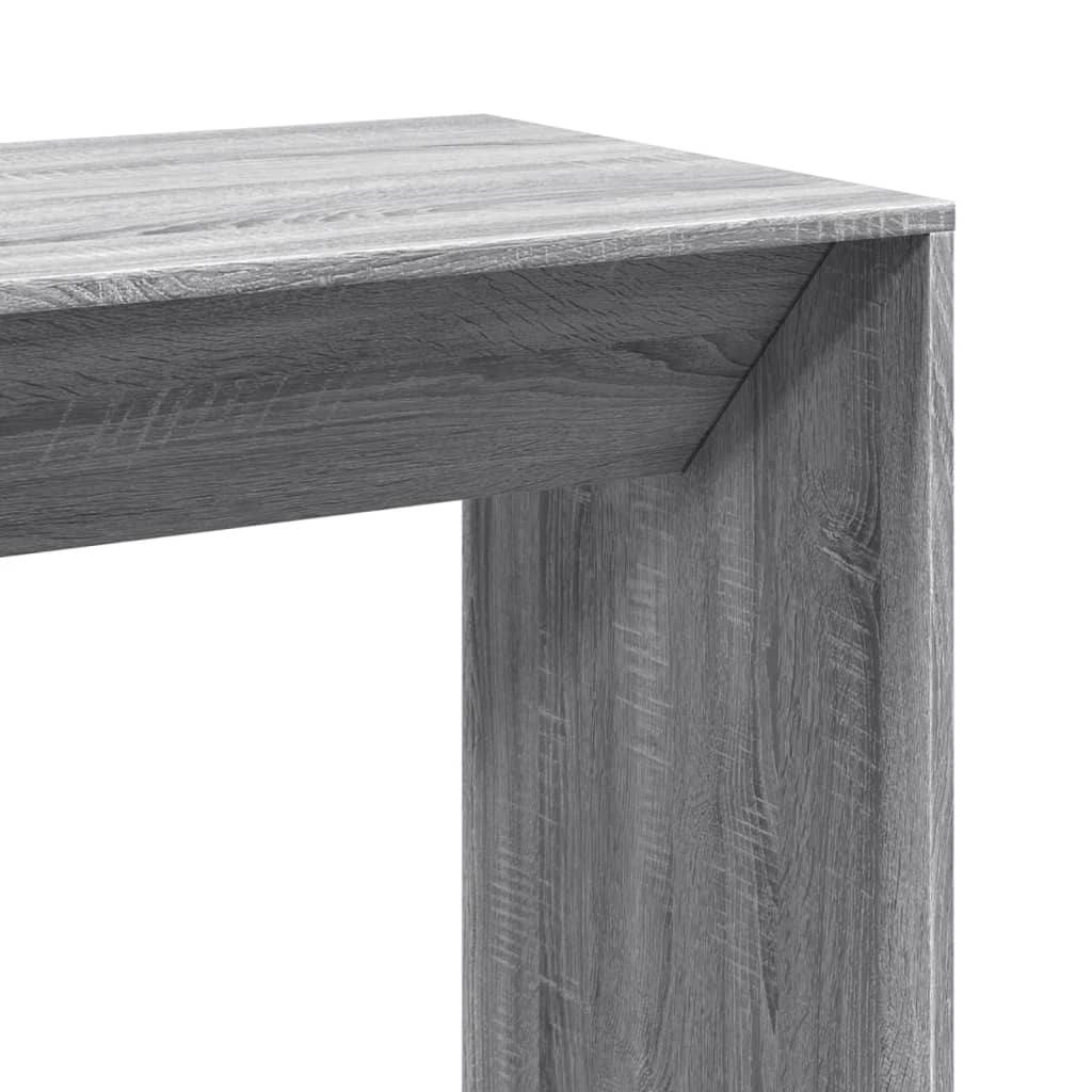 Table de bar sonoma gris 102x50x103,5 cm bois d'ingénierie