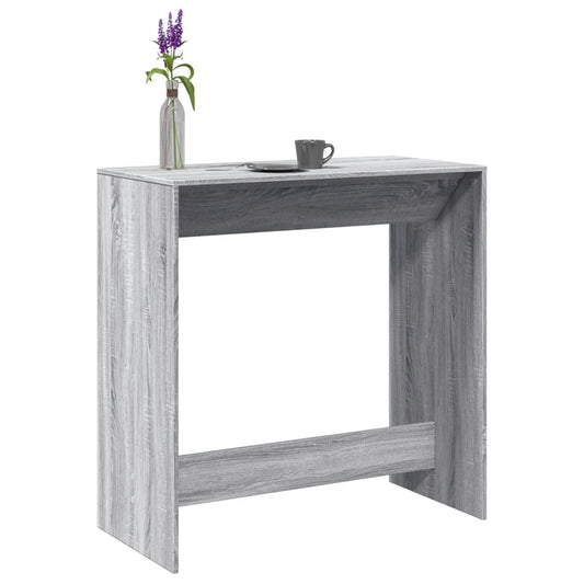 Table de bar sonoma gris 102x50x103,5 cm bois d'ingénierie