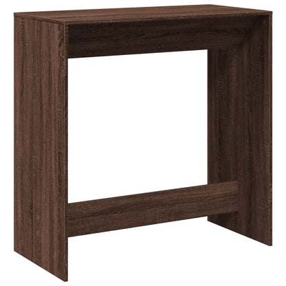 Table de bar chêne marron 102x50x103,5 cm bois d'ingénierie