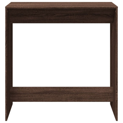 Table de bar chêne marron 102x50x103,5 cm bois d'ingénierie