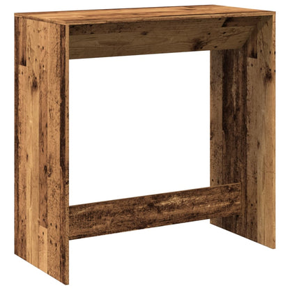 Table de bar vieux bois 102x50x103,5 cm bois d'ingénierie