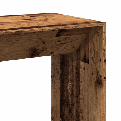 Table de bar vieux bois 102x50x103,5 cm bois d'ingénierie