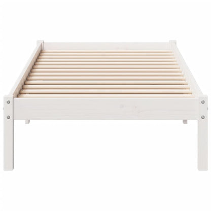 Cadre de lit extra long sans matelas 80x210 cm bois massif pin