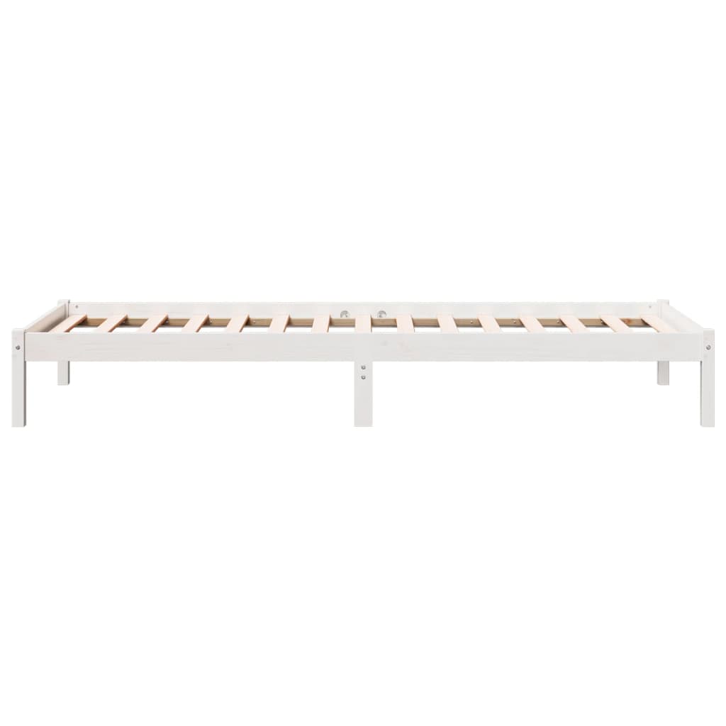 Cadre de lit extra long sans matelas 90x210 cm bois massif pin