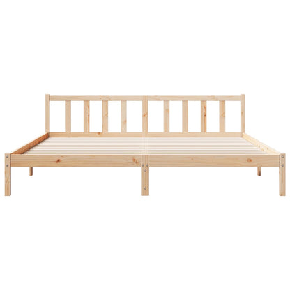 Cadre de lit extra long sans matelas 200x210 cm bois massif pin