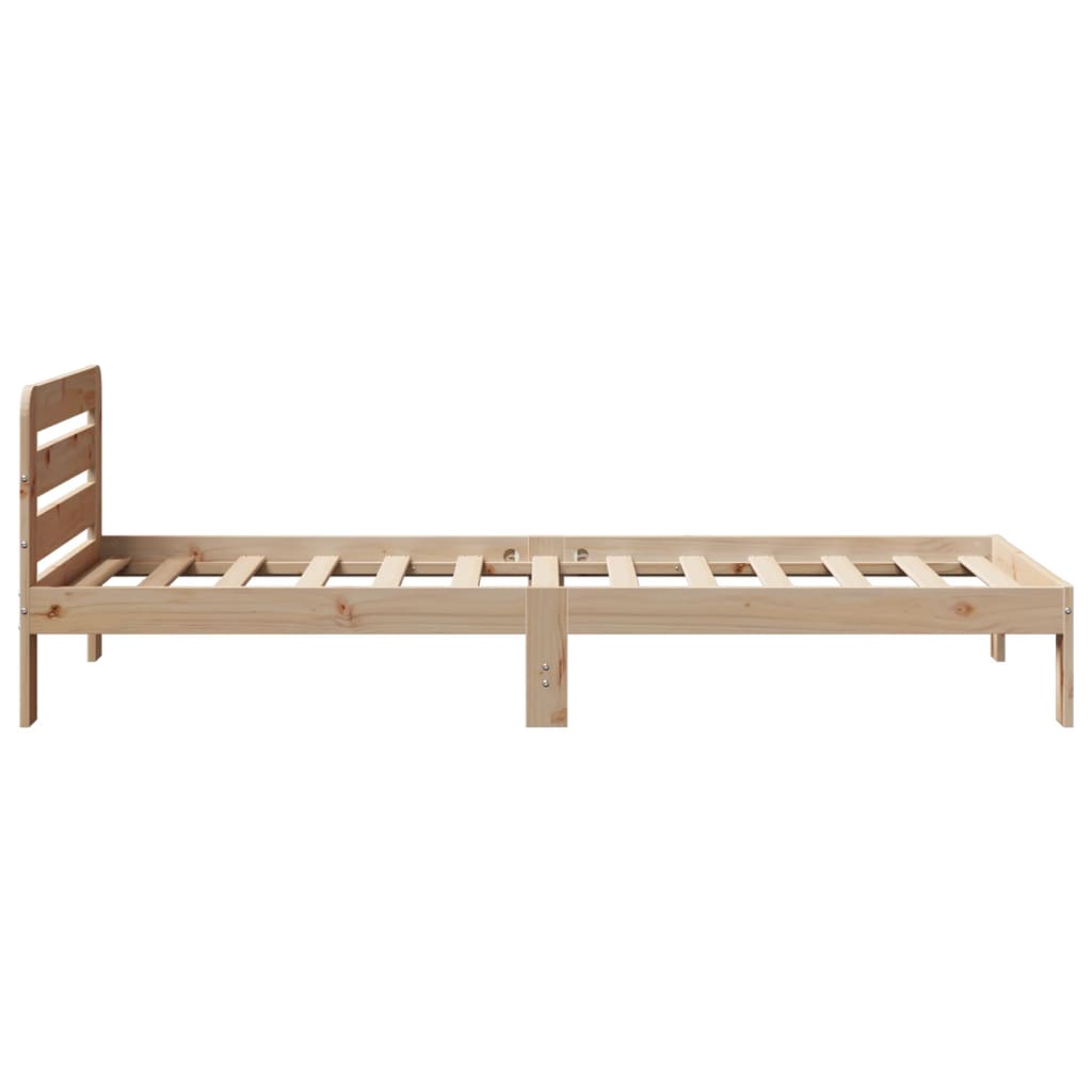 Cadre de lit sans matelas 90x200 cm bois de pin massif