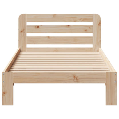 Cadre de lit sans matelas 100x200 cm bois massif de pin