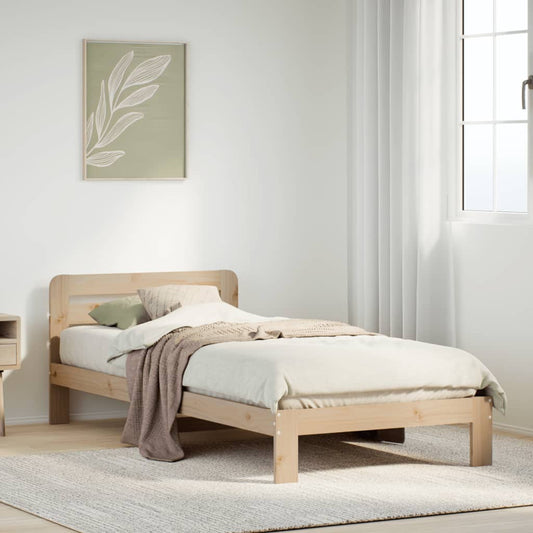 Cadre de lit sans matelas 100x200 cm bois massif de pin