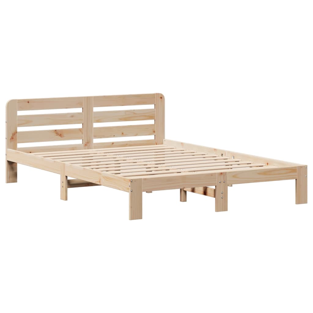 Cadre de lit sans matelas 120x200 cm bois de pin massif