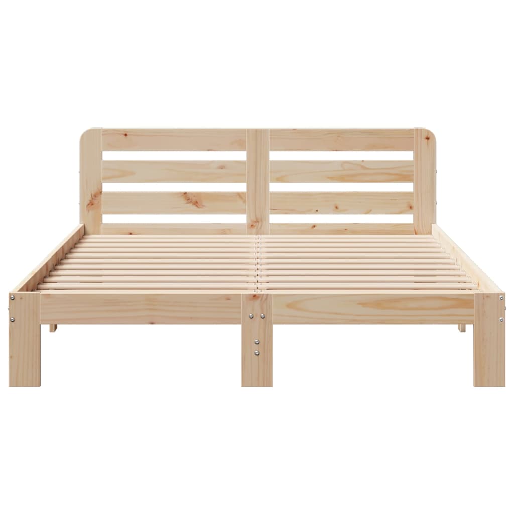 Cadre de lit sans matelas 120x200 cm bois de pin massif