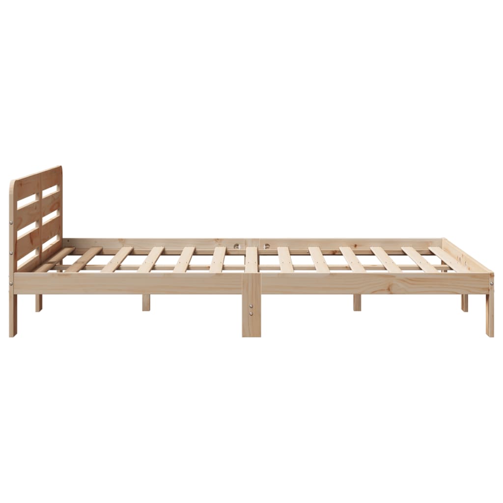 Cadre de lit sans matelas 120x200 cm bois de pin massif